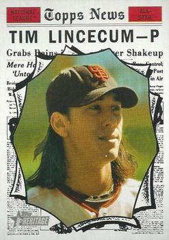 2010 Topps Heritage #496 Tim Lincecum Front