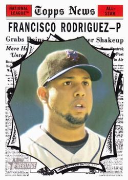 2010 Topps Heritage #500 Francisco Rodriguez Front