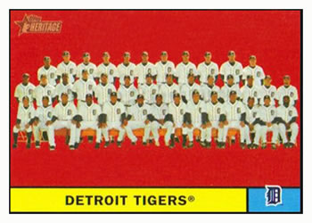 2010 Topps Heritage #51 Detroit Tigers Front