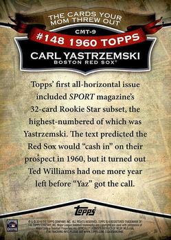 2010 Topps - The Cards Your Mom Threw Out #CMT-9 Carl Yastrzemski Back