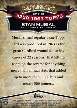 2010 Topps - The Cards Your Mom Threw Out #CMT-12 Stan Musial Back