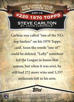 2010 Topps - The Cards Your Mom Threw Out #CMT-19 Steve Carlton Back