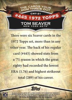 2010 Topps - The Cards Your Mom Threw Out #CMT-21 Tom Seaver Back
