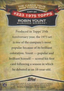 2010 Topps - The Cards Your Mom Threw Out #CMT-24 Robin Yount Back