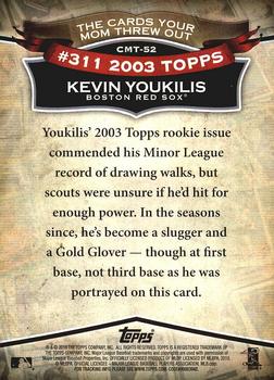 2010 Topps - The Cards Your Mom Threw Out #CMT-52 Kevin Youkilis Back