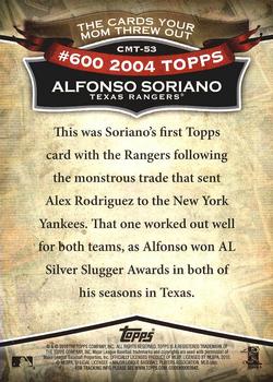 2010 Topps - The Cards Your Mom Threw Out #CMT-53 Alfonso Soriano Back