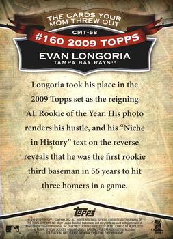 2010 Topps - The Cards Your Mom Threw Out #CMT-58 Evan Longoria Back