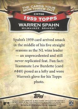 2010 Topps - The Cards Your Mom Threw Out #CMT66 Warren Spahn Back