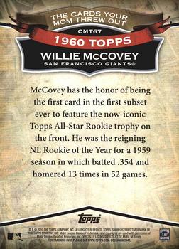 2010 Topps - The Cards Your Mom Threw Out #CMT67 Willie McCovey Back