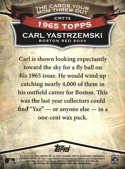 2010 Topps - The Cards Your Mom Threw Out #CMT72 Carl Yastrzemski Back