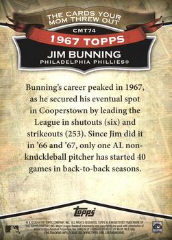 2010 Topps - The Cards Your Mom Threw Out #CMT74 Jim Bunning Back
