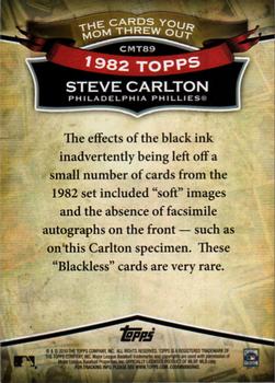 2010 Topps - The Cards Your Mom Threw Out #CMT89 Steve Carlton Back