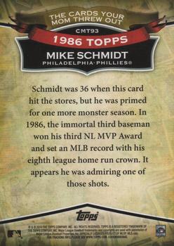 2010 Topps - The Cards Your Mom Threw Out #CMT93 Mike Schmidt Back