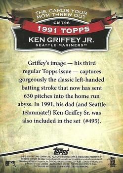 2010 Topps - The Cards Your Mom Threw Out #CMT98 Ken Griffey Jr. Back