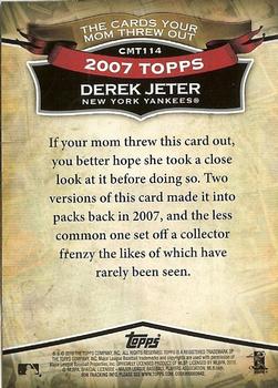 2010 Topps - The Cards Your Mom Threw Out #CMT114 Derek Jeter Back