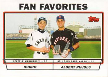 2010 Topps - The Cards Your Mom Threw Out #CMT111 Fan Favorites (Ichiro / Albert Pujols) Front