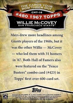 2010 Topps - The Cards Your Mom Threw Out #CMT-16 Willie McCovey Back