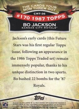 2010 Topps - The Cards Your Mom Threw Out #CMT-36 Bo Jackson Back