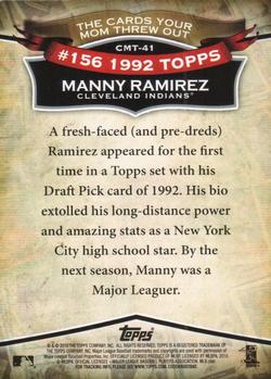 2010 Topps - The Cards Your Mom Threw Out #CMT-41 Manny Ramirez Back