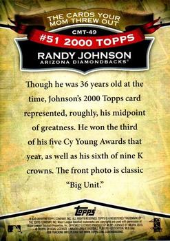 2010 Topps - The Cards Your Mom Threw Out #CMT-49 Randy Johnson Back