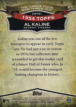 2010 Topps - The Cards Your Mom Threw Out #CMT61 Al Kaline Back