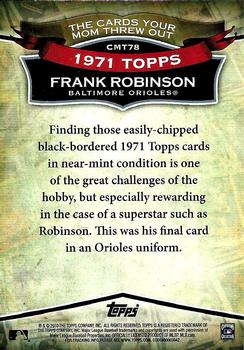 2010 Topps - The Cards Your Mom Threw Out #CMT78 Frank Robinson Back