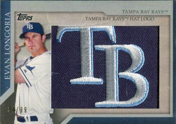 2010 Topps - Manufactured Hat Logo Patch #MHR-155 Evan Longoria Front