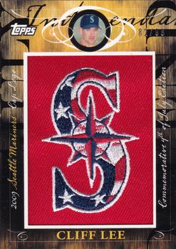 2010 Topps - Manufactured Hat Logo Patch #MHR-195 Cliff Lee Front