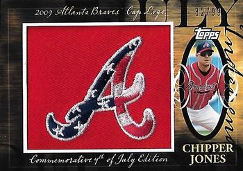 2010 Topps - Manufactured Hat Logo Patch #MHR-200 Chipper Jones Front