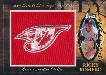 2010 Topps - Manufactured Hat Logo Patch #MHR-224 Ricky Romero Front