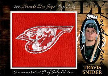 2010 Topps - Manufactured Hat Logo Patch #MHR-240 Travis Snider Front