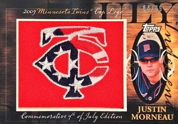 2010 Topps - Manufactured Hat Logo Patch #MHR-243 Justin Morneau Front