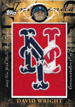 2010 Topps - Manufactured Hat Logo Patch #MHR-246 David Wright Front