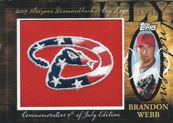 2010 Topps - Manufactured Hat Logo Patch #MHR-254 Brandon Webb Front