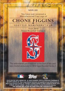 2010 Topps - Manufactured Hat Logo Patch #MHR-285 Chone Figgins Back