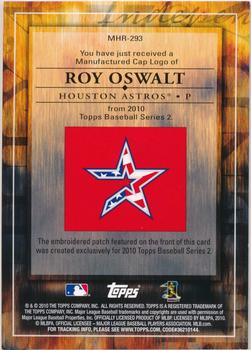 2010 Topps - Manufactured Hat Logo Patch #MHR-293 Roy Oswalt Back