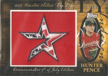 2010 Topps - Manufactured Hat Logo Patch #MHR-296 Hunter Pence Front