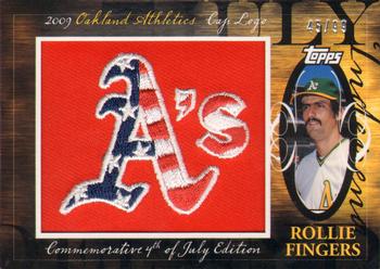 2010 Topps - Manufactured Hat Logo Patch #MHR-348 Rollie Fingers Front