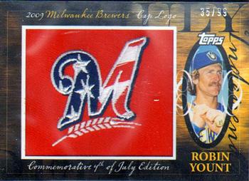 2010 Topps - Manufactured Hat Logo Patch #MHR-379 Robin Yount Front