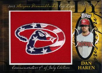 2010 Topps - Manufactured Hat Logo Patch #MHR-304 Dan Haren Front