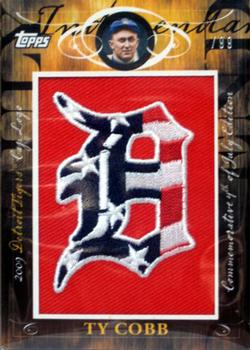 2010 Topps - Manufactured Hat Logo Patch #MHR-308 Ty Cobb Front