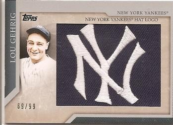 2010 Topps - Manufactured Hat Logo Patch #MHR-12 Lou Gehrig Front