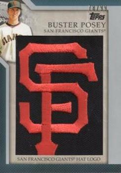 2010 Topps - Manufactured Hat Logo Patch #MHR-183 Buster Posey Front