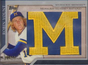 2010 Topps - Manufactured Hat Logo Patch #MHR-94 Robin Yount Front