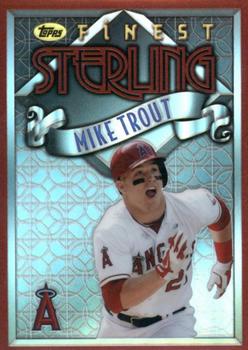 2014 Finest - Sterling Red Refractors #TS-MT Mike Trout Front