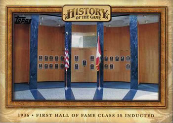 2010 Topps - History of the Game #HOTG14 First Hall of Fame Class is Inducted Front
