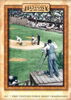 2010 Topps - History of the Game #HOTG16 First Televised World Series Championship Front