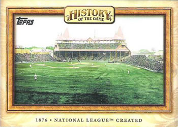 2010 Topps - History of the Game #HOTG3 National League Created Front