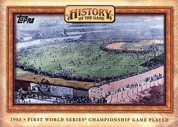 2010 Topps - History of the Game #HOTG5 First World Series Championship Game Played Front