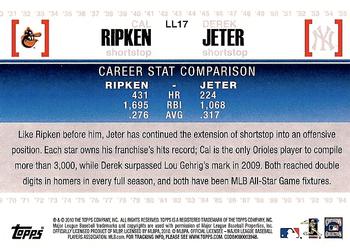 2010 Topps - Legendary Lineage #LL17 Cal Ripken Jr. / Derek Jeter Back